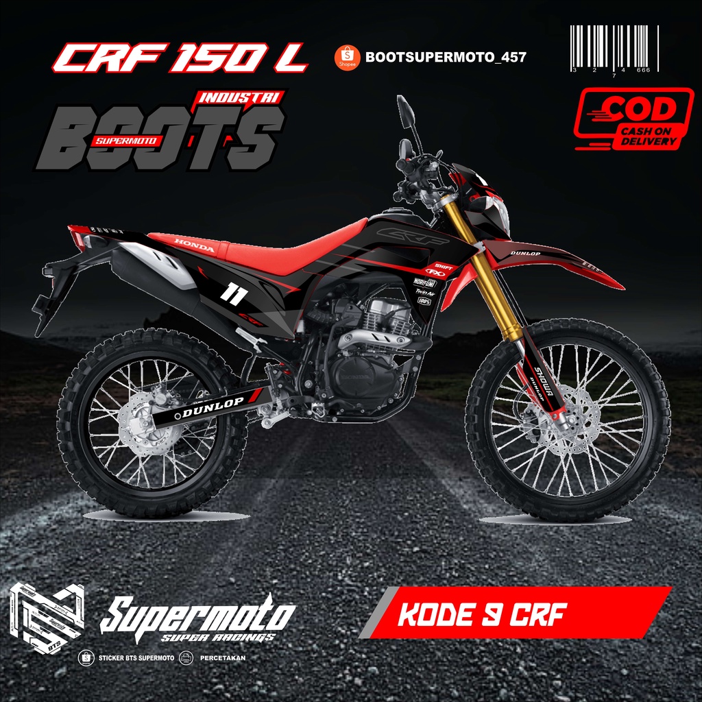 stiker decal crf 150L FULL BODY HONDA SIMPLE ELEGANT NEW TREND BAHAN PREMIUM DAN HOLOGRAM BEBAS REQU