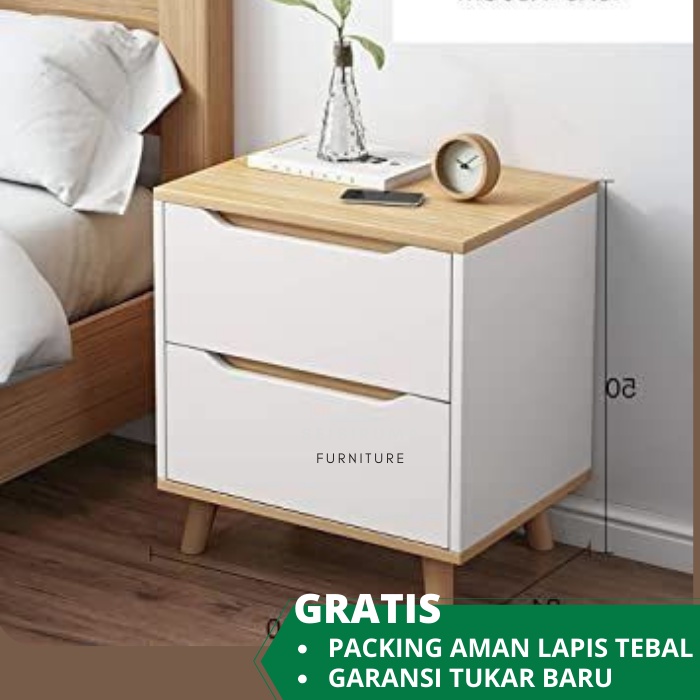 Jual Meja Nakas Minimalis Kamar Tidur Zlg Shopee Indonesia