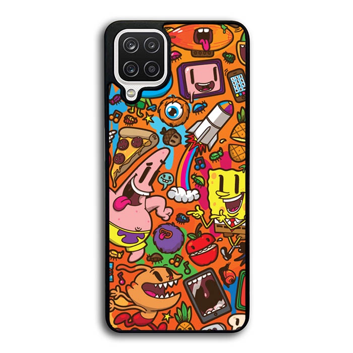 Casing Case Samsung Galaxy A12 A13 A11 A21 A21S 5G Patrick Spongbob Doodle FF1488