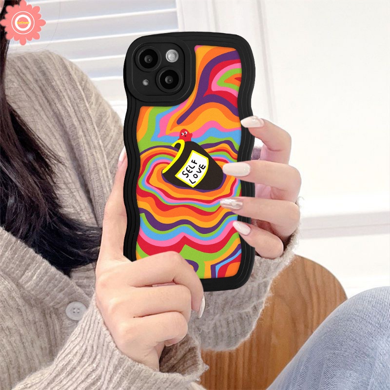 Case Samsung A04s A14 Casetify Cat Air Label Love Self A04 A12 A13 A52s A03s A32 A04E A33 A50s A50 A23 A53 A02s A22 A30s A21s A20 A51 A03 A52 A31 A11 Pelangi Warna Warni Soft Cover