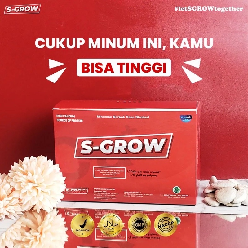 S-GROW PENINGGI BADAN ORIGINAL AMPUH