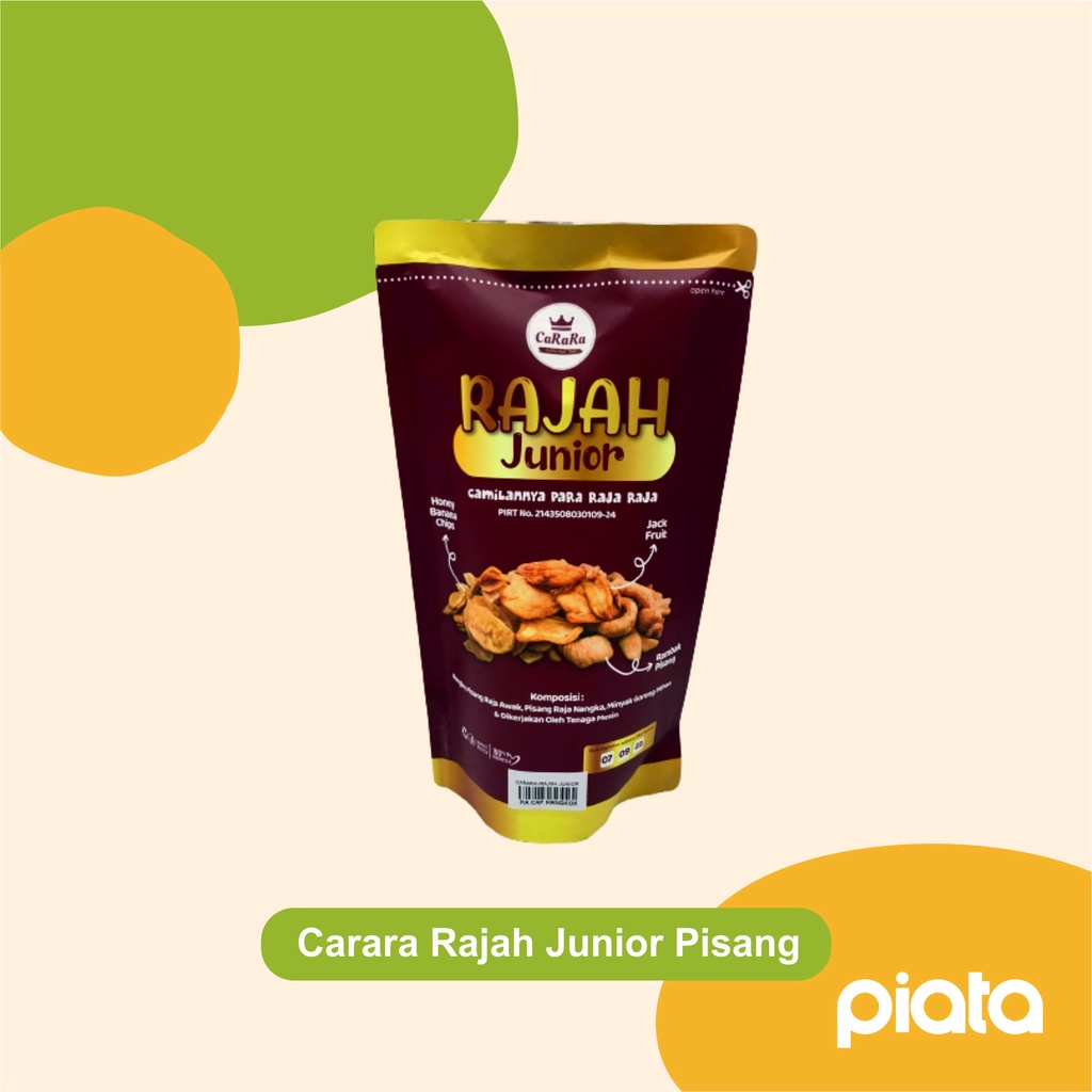 

camilan pisang renyah carara RAJAH JUNIOR 120gr