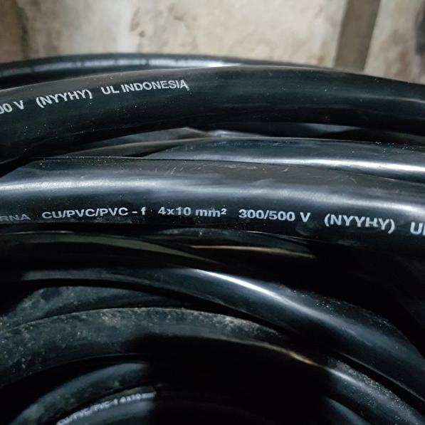 Eterna Kabel Listrik Hitam Serabut NYYHY 4 X 10 / 4X10 MM ( Ecer )