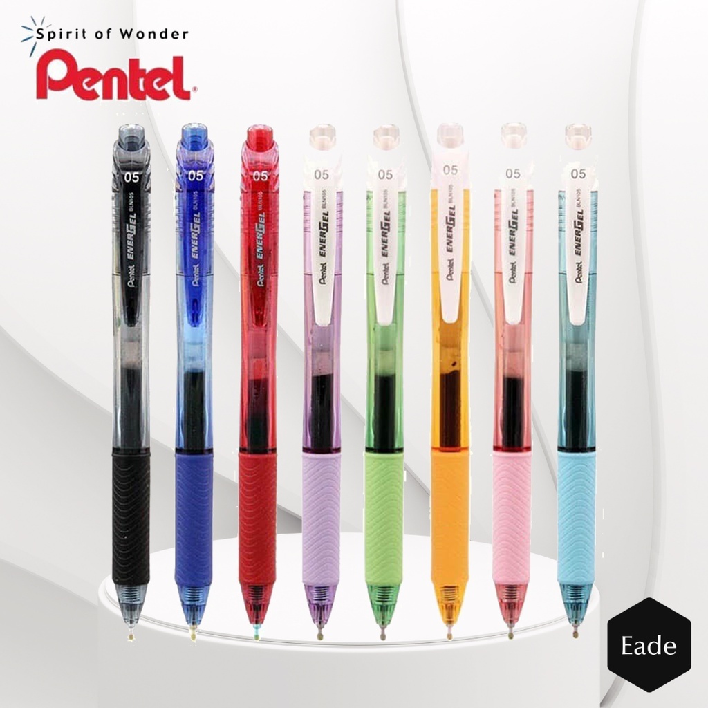 

Pulpen / Ballpoint Pentel Energel 0.7 BL 107 Tinta Hitam / Black Ink | Color Barrel Casing Warna Warni