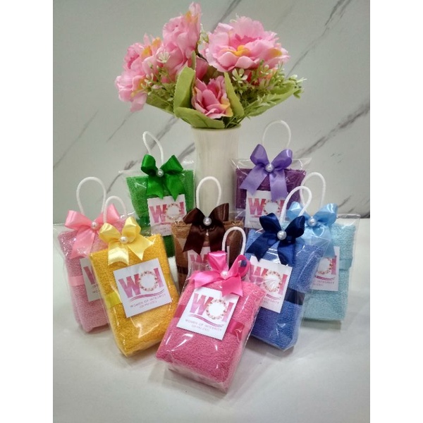 souvenir handuk kecil uk 30x30/handuk wedding/souvenir pernikahan/aqiqah