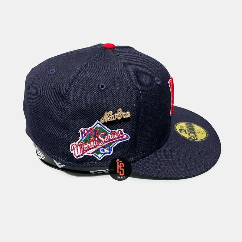 TOPI NEW ERA ORIGINAL 5950 LOGO HISTORY MINNESOTA TWINS NAVY