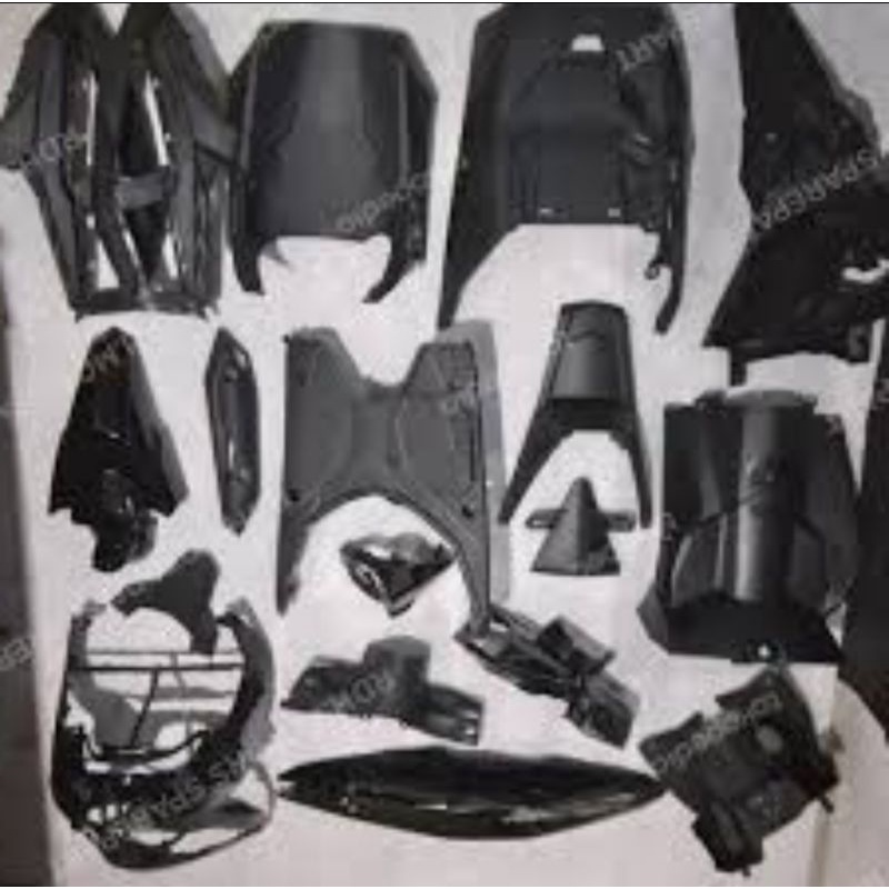 full body set kasar halus Beat esp tahun 2016-2017-2018-2019 hitam glossy/komplit set body kasar hal