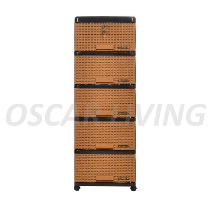 

Lemari Plastik Napolly 5 Susun Contac 500 K1 Jati Murah - BOGOR stock ready