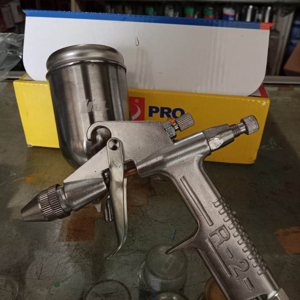 Spraygun H&L Pro R2 tabung atas/ Spray Gun HL R2/ Semprotan Cat Duco kecil/ Semprotan Cat Duco Murah