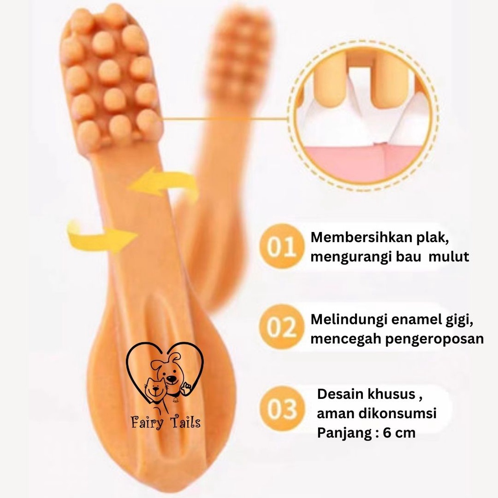 Dental Stick Single Cleaning Teeth Snack Sehat Pembersih Gigi | Chew Stick Kunyah Untuk Gigi Sehat | Snack Anjing Anabul