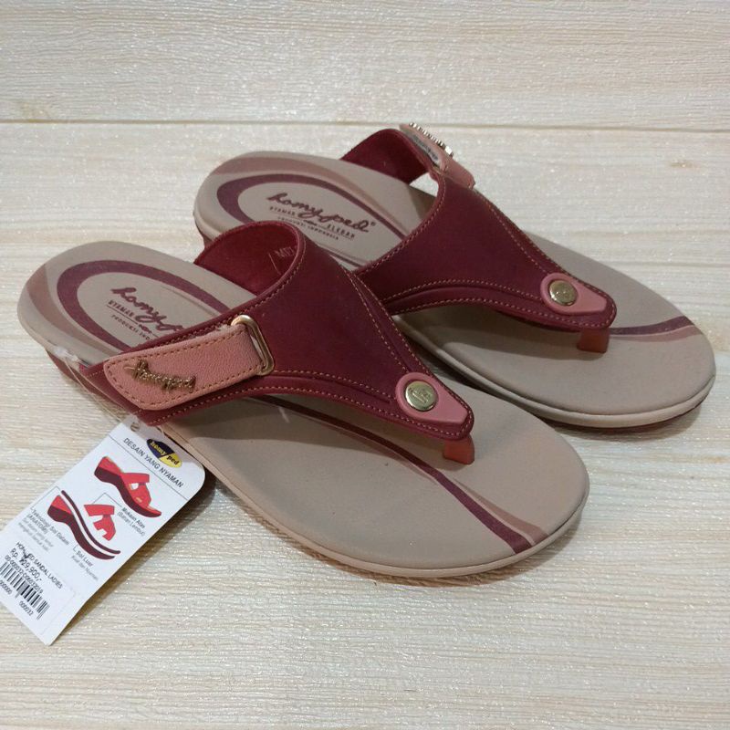 HOMYPED SANDAL WEDGES MELCIA N41 MARUN CERI SIZE 36