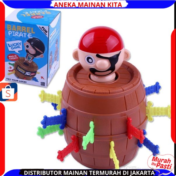 MAINAN MINI JUMPING PIRATE / MAINAN TONG BAJAK LAUT Mainan Seru Family SNI