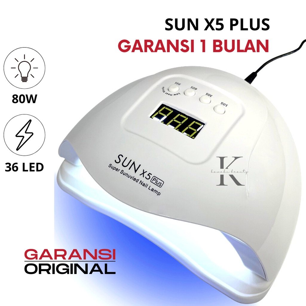 UV LED SUN  LAMP X5 Max Nail Dryer / Lampu pengering kutek / alat menicure pedicure