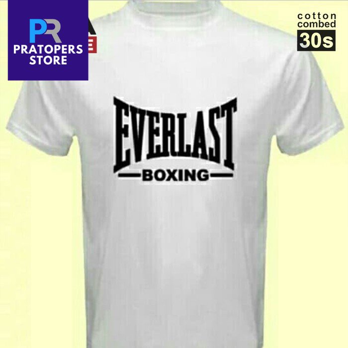 Kaos Tshirt Baju Distro EVERLAST BOXING kaos custom pria wanita