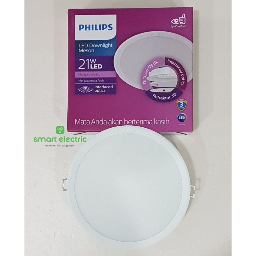 Philips Meson 21 Watt Bulat Lampu LED Downlight Ceiling Tanam Plafon