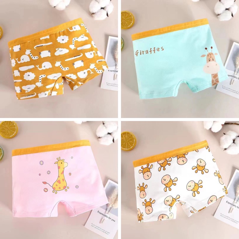 3SP | UWR91 Boxer CD Anak Perempuan Bahan Katun Pakaian Dalam Anak Remaja SD Gambar Kartun