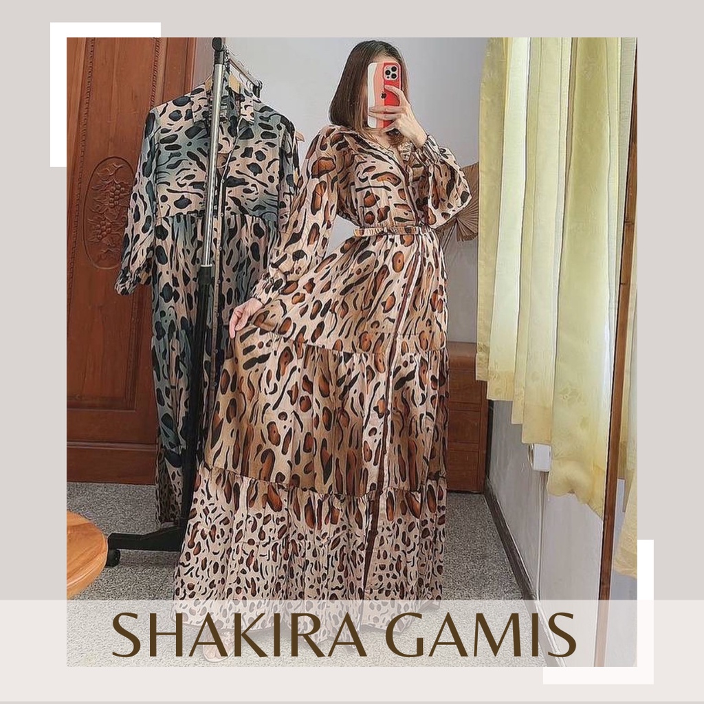 dstcollectionbali | Fashion Busana Muslim Wanita Terusan Kaftan Baju Lebaran Shakira Gamis by Lucey 