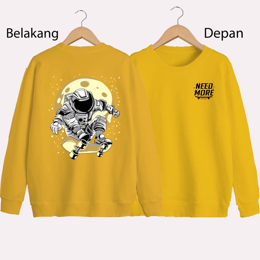 SWEATER UNISEX DB ASTRO SKEATBOARD PRIA DAN WANITA  SWEATER JUMBO