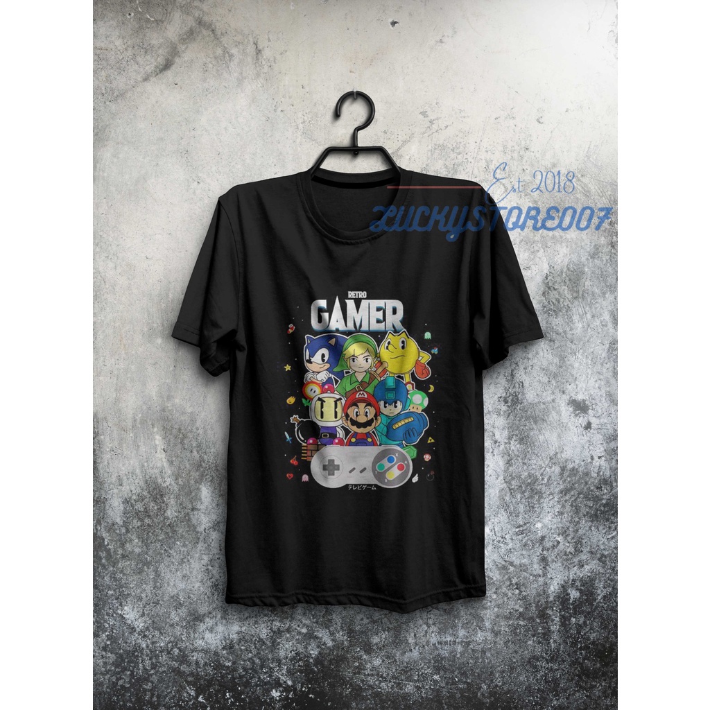Kaos Distro GAMER FULL PRINT | KAOS PREMIUM HIGH QUALITY | KAOS DISTRO PRIA WANITA | KAOS BOOTLEG