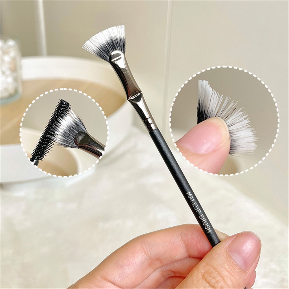 1 Pc Brush Maskara Bulu Mata Extension Bentuk Kipas Untuk Alat Makeup Wanita