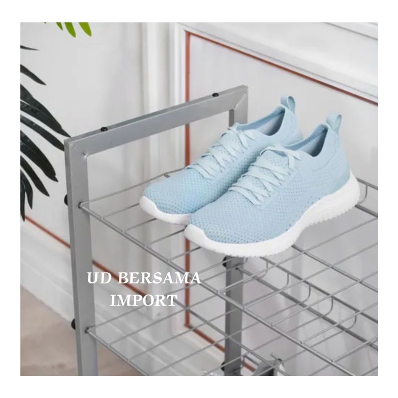 STORA Rak Sepatu 4 Tingkat/Rak Besi Sepatu/Shoe Rack