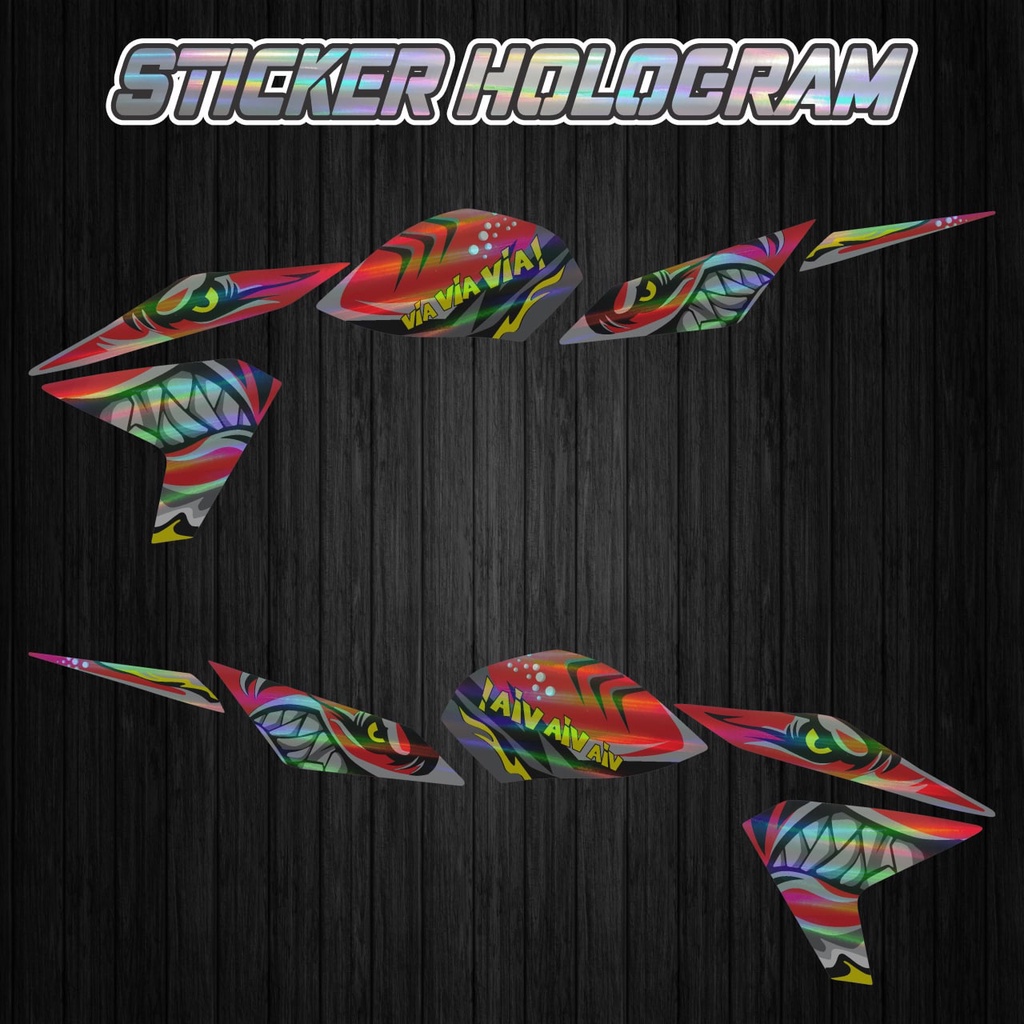 STICKER STRIPING DECAL STRIPING VIXION NVL VIXION 2013 ,2014 STRIPING TRANSPARAN ,STRIPING HOLOGRAM 
