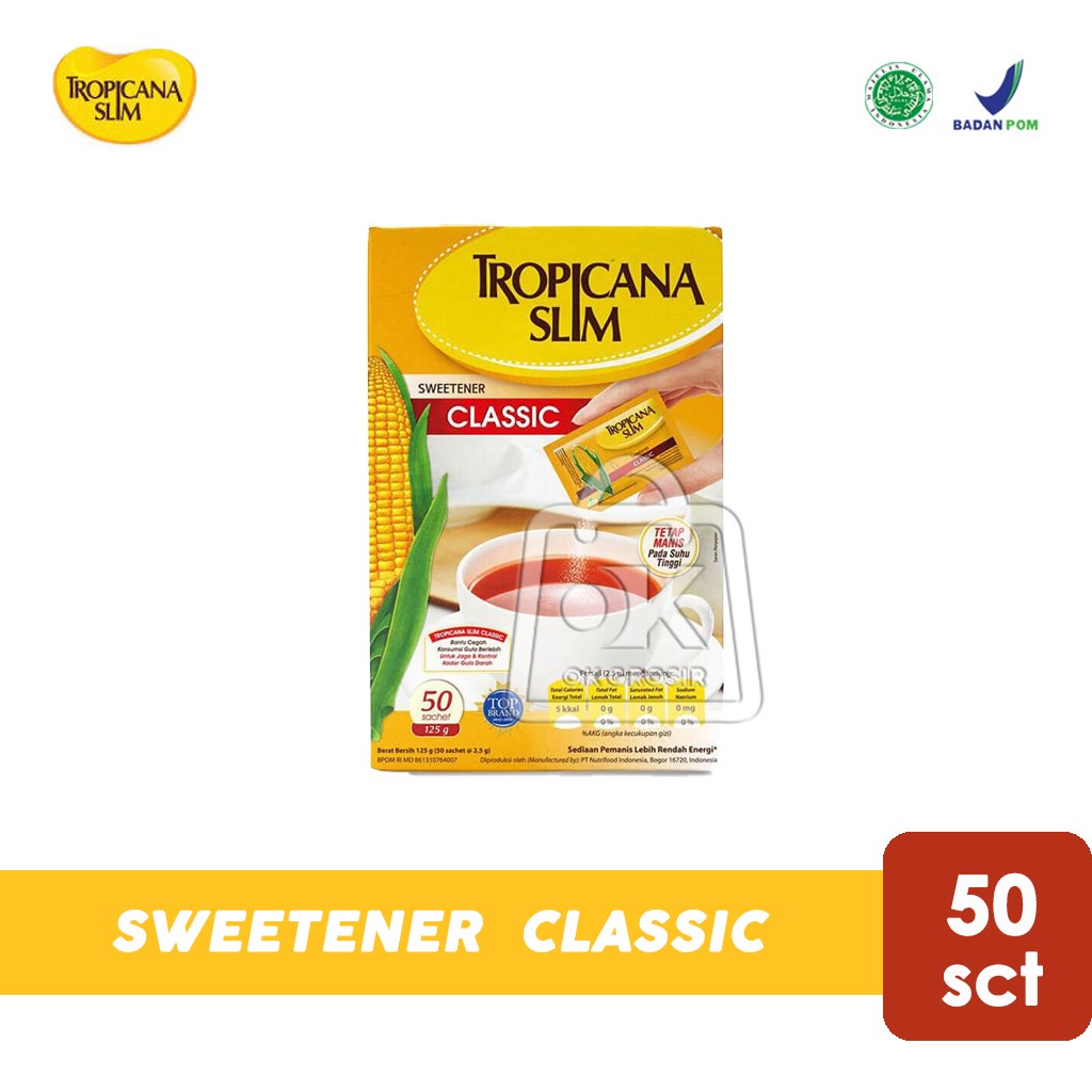 

Tropicana Slim Sweetener Classic (50 Sachet)