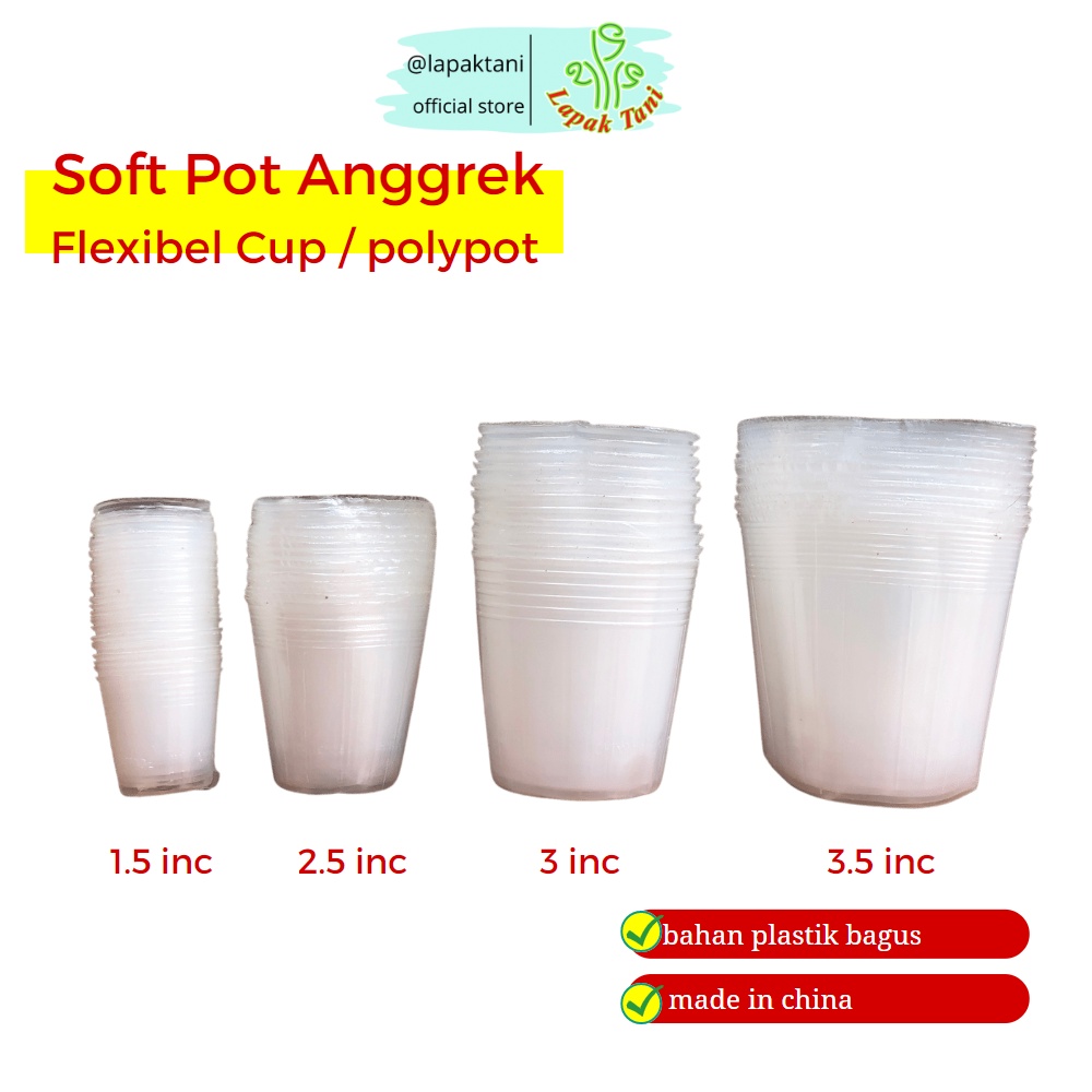 Pot Anggrek / Soft pot anggrek / Fleksibel cup - polypot