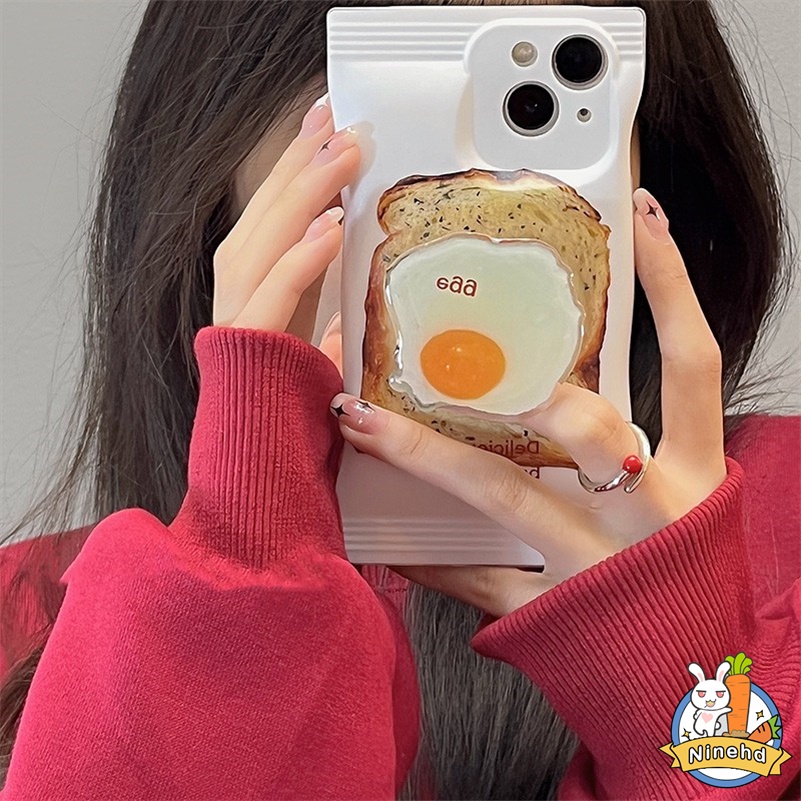 Soft Case Motif Kartun Telur Goreng Untuk OPPO A77 A77s A57 A16 A16k A15 A15s A3s A5s A76 A96 A74 A54 A93 A94 A95 A92 A52 A53 A33 A32 A31 A5 A9 A12 F11 F9 Pro Reno 7 6 5 Reno 8Z 7Z 6Z Cartoon Fried Egg Phone Case Without Bracket Soft Case Protective Cover