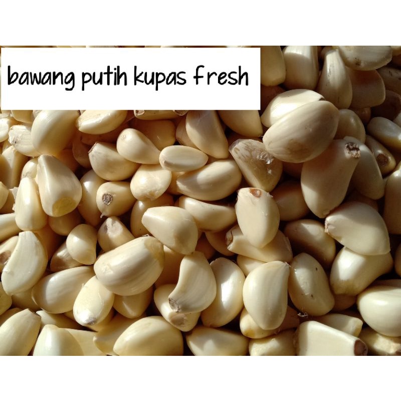 

bawang putih kupas bersih dan fresh