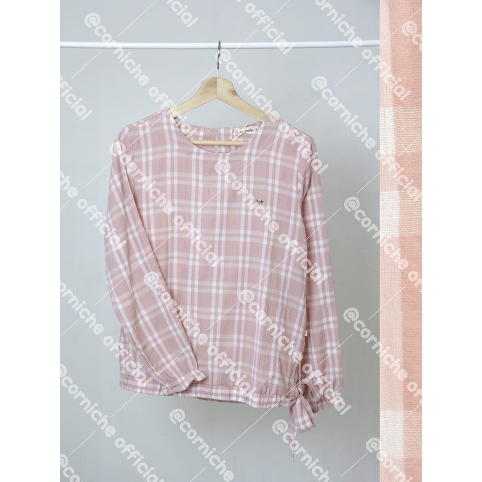 Corniche Reza Blouse Krinkle Pink - TP231597