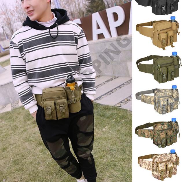 TAS PINGGang BOTOL MINUM - Hitam