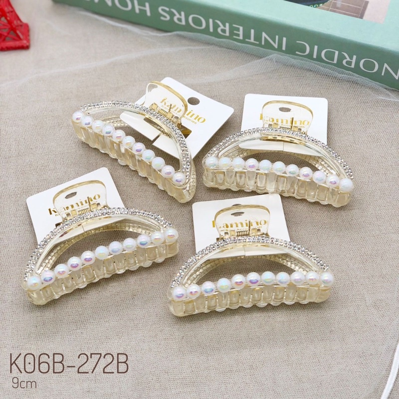 JEDAI RAMBUT MUTIARA ALA KOREA MUTIARA IMPOR PREMIUM PEARL CLAW CLIP / JEPIT RAMBUT SALON KOREA MUTIARA