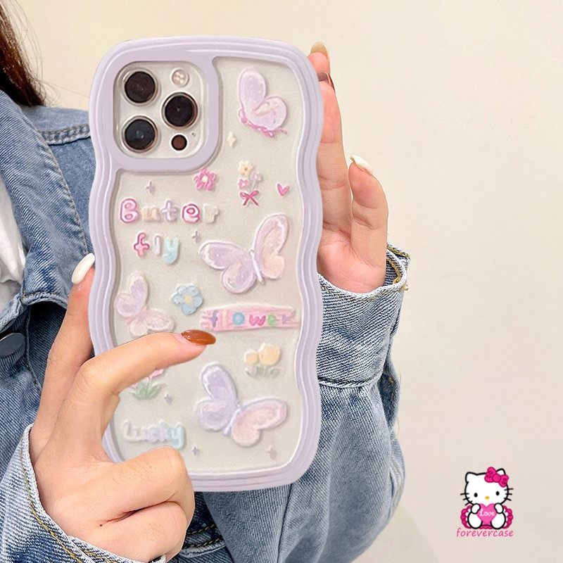 Soft Case TPU Motif Kartun Butterfly Untuk Redmi 9A 9T 9 9C NFC 10 10A Note8 Note 10 11 11s 10s Note 11 10 Pro Max Plus Note9 Note11