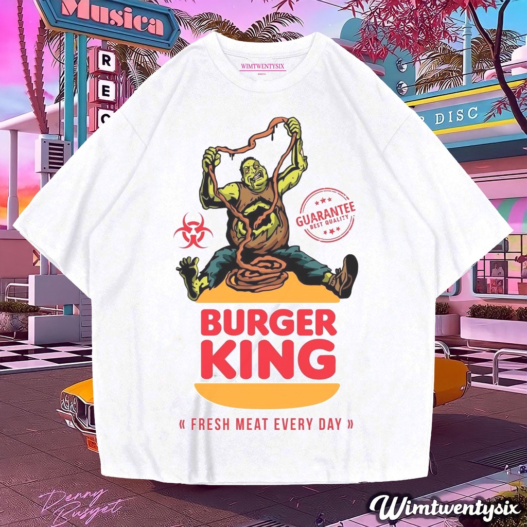 Wimtwentysix “Burger King” Oversized T-Shirt | Kaos oversize | Vintage tee