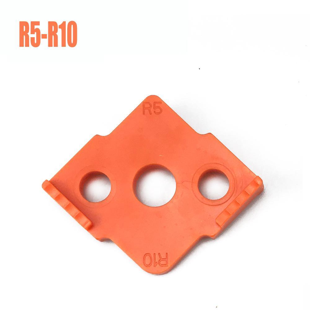 Nickolas1 Router Template Jig Dengan ABS Plastik Woodworking Router Alat Sudut Bulat Tools Quick Locator Untuk Woodworking Pemangkasan Sudut Template Woodworking Tool