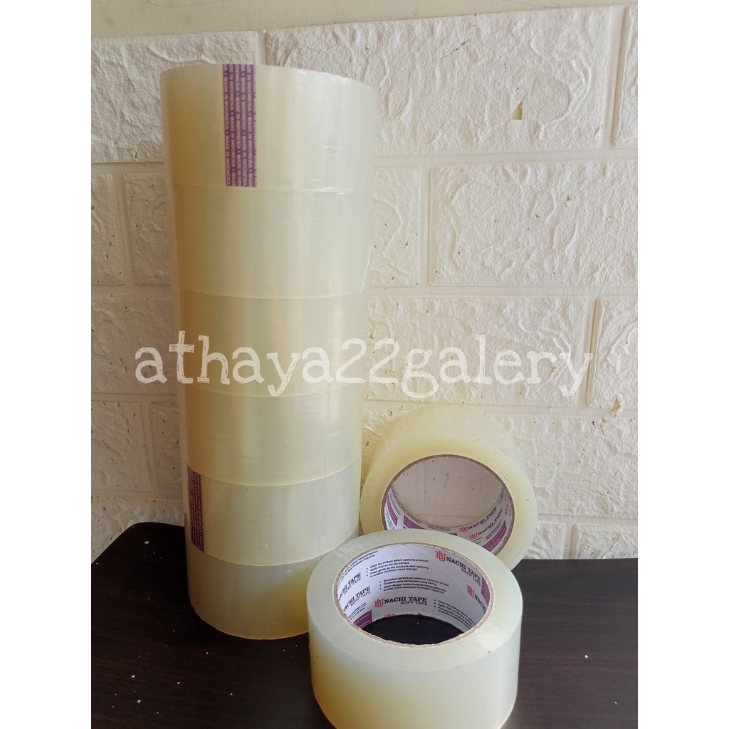 

48mm x 100yard Lakban Nachi Tape Bening Transparan/ Lakban OPP/ Lakban packing