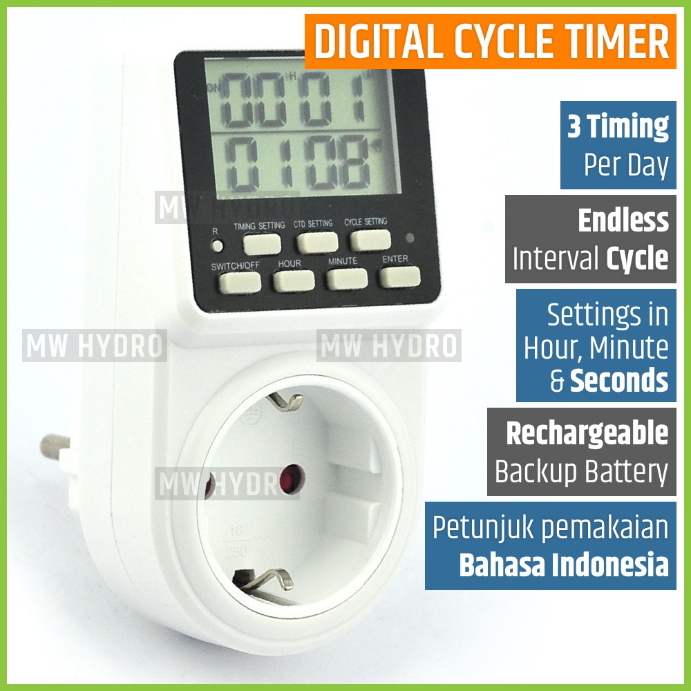 Digital Cycle Timer Switch / Stop Kontak - Endless Loop / Circulation