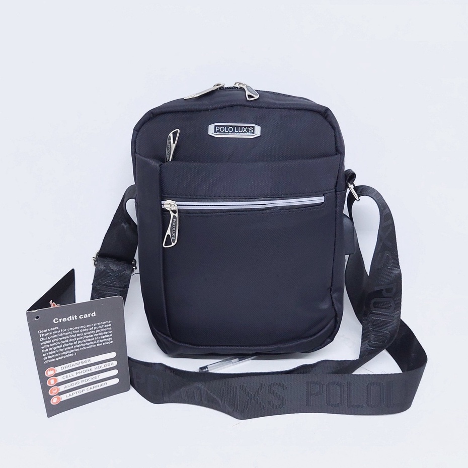 Tas Selempang Polo LAND Premium MURAH BANYAK RUANG / Tas TALI SATU KOTAK POLO KARET PREMIUM MURAH ANTI AIR / TAS SELEMPANG POLO KAIN KANVAS KOTAK BIG SIZE MURAH / TAS BAHU KANVAS POLO LAND MURAH / TAS SELEMPANG KOTAK KANVAS USB POLO BESAR MURAH ORIGINAL