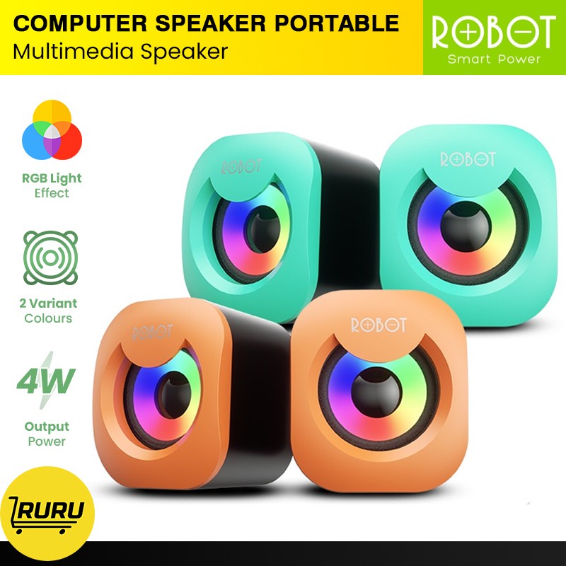 Robot Speaker Multimedia USB Speaker RGB 4W