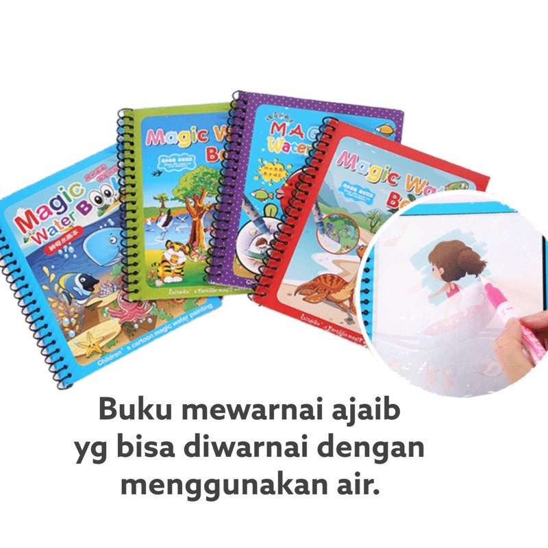 magic water book magic water pen buku gambar mewarnai buku gambar mewarnai drawing painting book