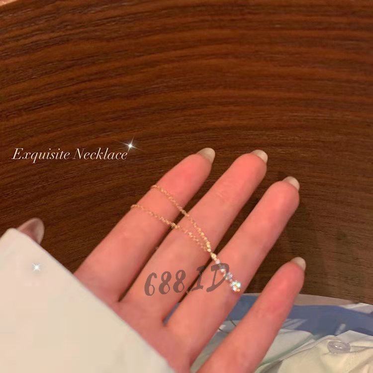 Kalung Rantai Wanita Liontin Bandul Kristal Berlian Korea Style Fashion Necklace Kalung Cewek NL 16