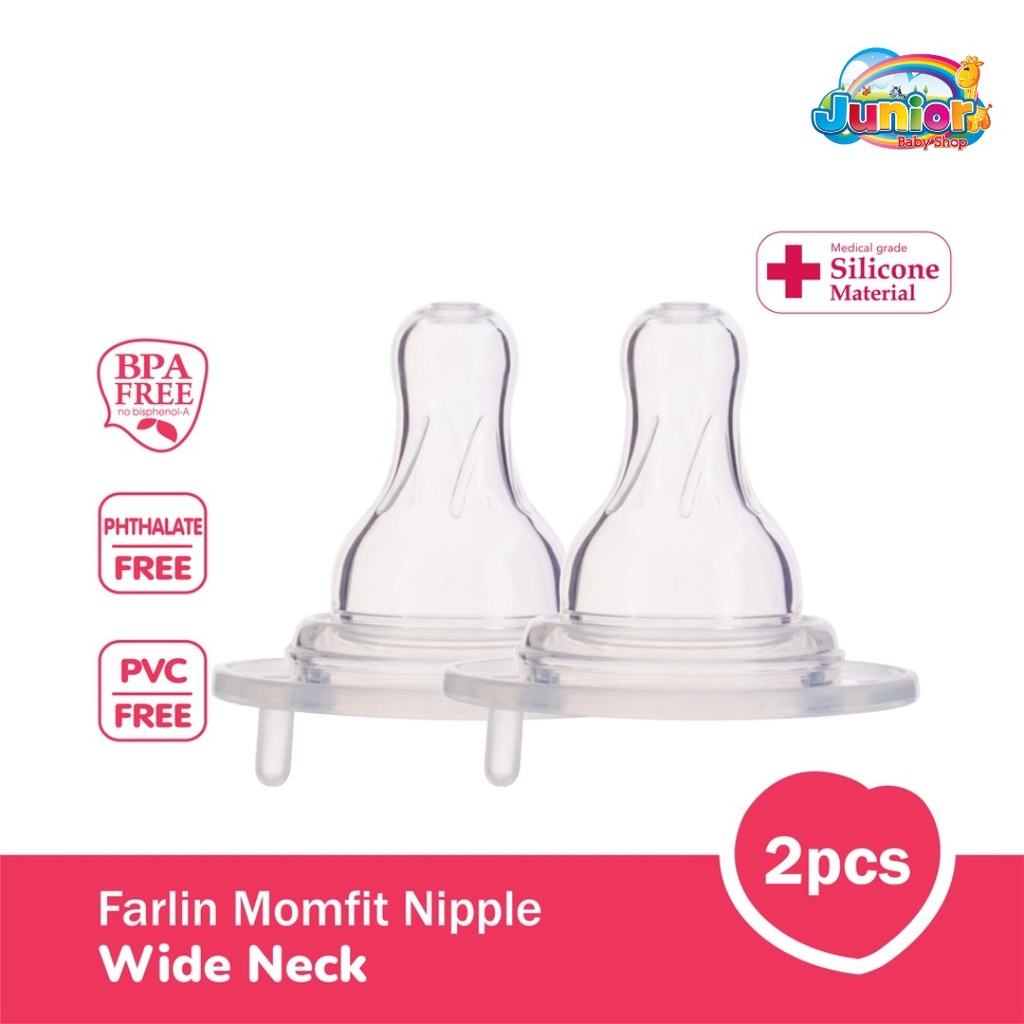 Farlin MomFit Nipple Wide Neck 2pcs