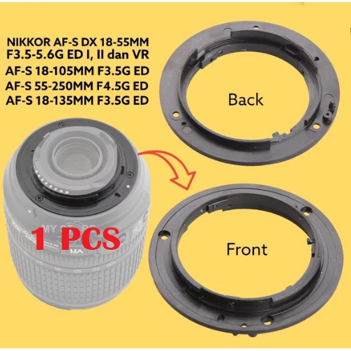 Bayonet Mounting lensa Kamera Nikon Nikkor 58mm Pengganti Bayonet Mount Ring Nikon 18-55mm 18-105mm
