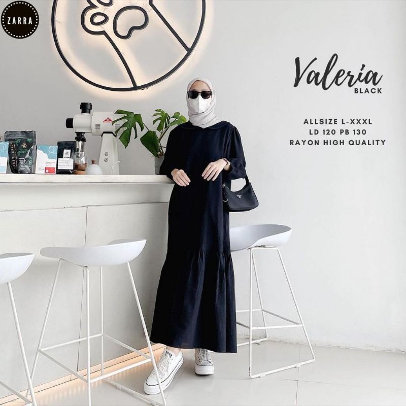 (BISA COD)#JUMBO LD 120 CM#VALERIA BAJU GAMIS WANITA TERBARU