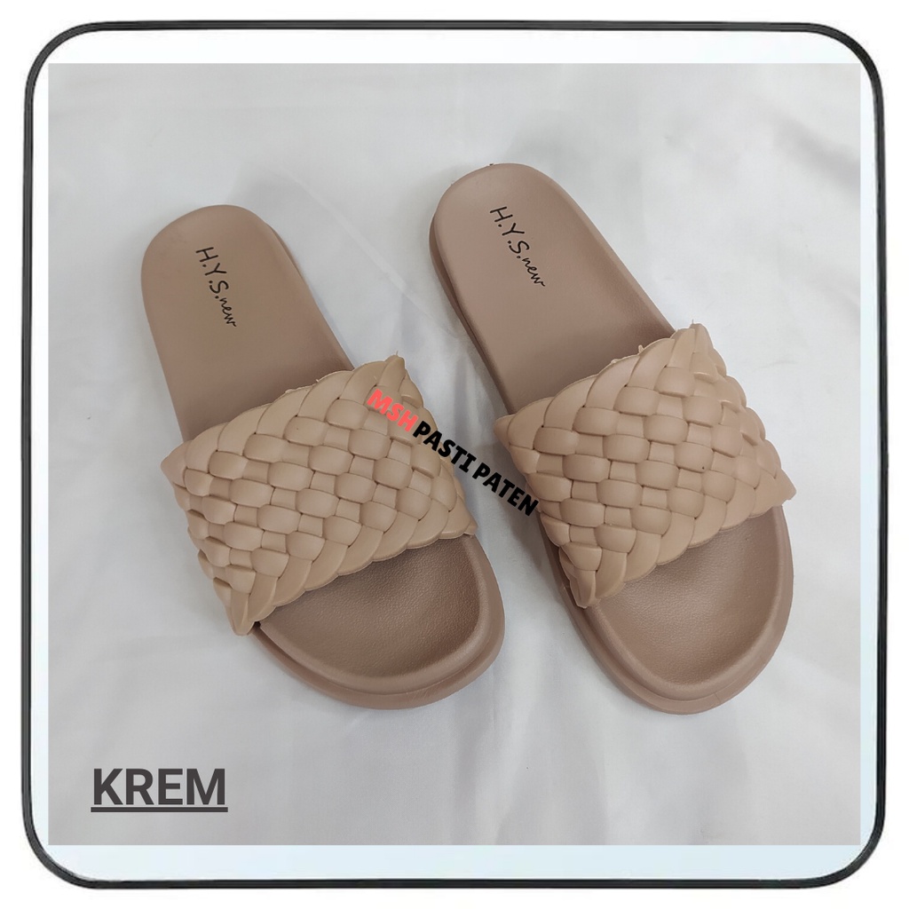 Sandal selop jeli impor perempuan terbaru Sandal karet wanita size 37-41