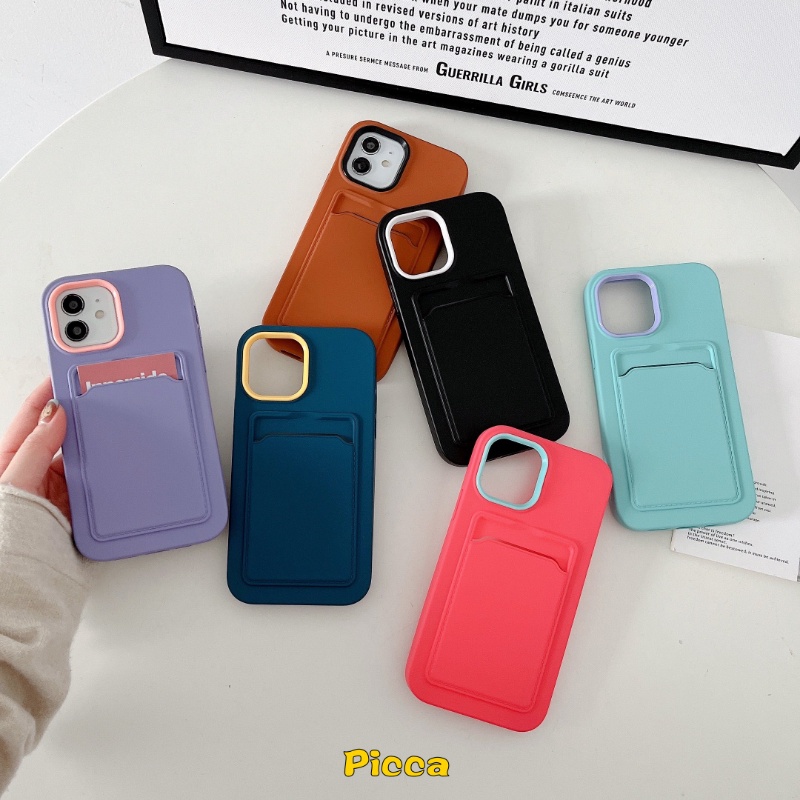 3in1 Soft Case Silikon Warna Permen Macaron Cover IPhone 6 6S 7 8 Plus 11 12 13 14 Pro MAX XR X XS MAX SE 2020