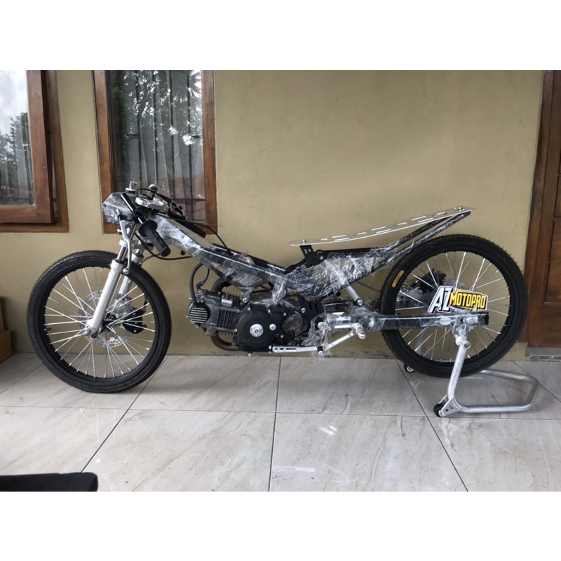 RANGKA SLEEP ENGINE TUNE UP ALMUNIUM JUPITER 500M 201M SIAP NAIK MESIN