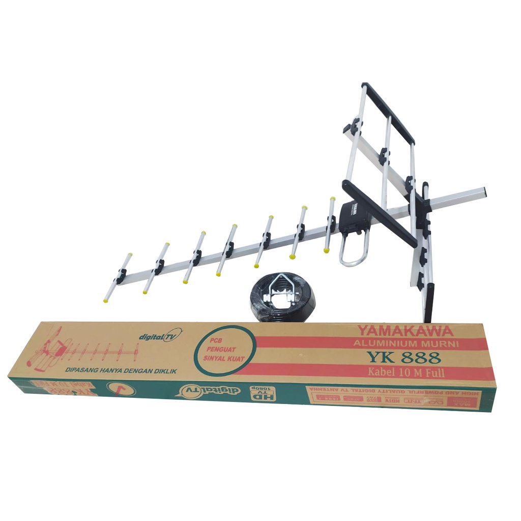 Antena TV Outdoor | Antena TV Luar outdoor VDR 88HD (antena saja) / V 85 / 810HD +Kabel 10M 15Yard -ibz-