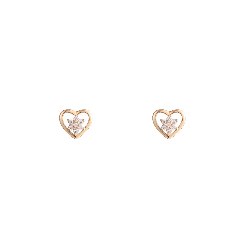 COD Anting Titanium Wanita Emas Muda Mutiara Anti Karat Tusuk Korea D273